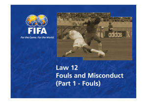 Law 12 Fouls and Misconduct (Part 1 - Fouls)