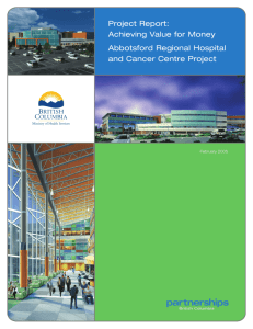 Project Report: Achieving Value for Money Abbotsford