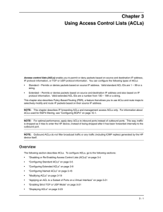 Chapter 3 Using Access Control Lists (ACLs)