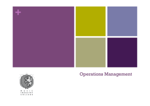 Operations Management