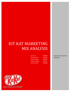 Kit Kat marketing mix analysis