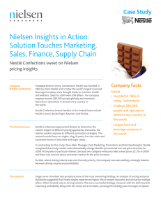 Nielsen Insights in Action: Solution Touches Marketing, Sales