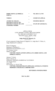 Document generated from the Louisiana Court of Appeal, Fourth