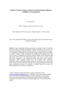 Models of foreign exchange settlement and informational efficiency