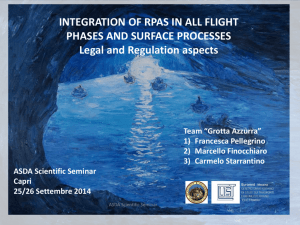 Integration of RPAS in all flight phases and surface process