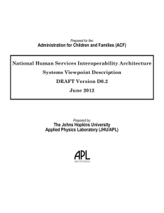 ACF National Human Services Interoperability Architecture