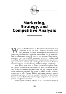 Marketing, Strategy, and Competitive Analysis