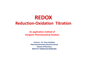 Reduction Oxidation Titration
