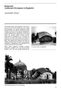 Background Architectural Development in Bangladesh