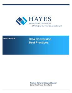 Data Conversion Best Practices
