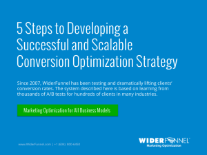 5 Steps to Developing a Successful and Scalable Conversion