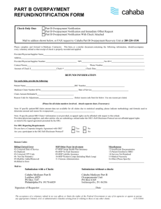 part b overpayment refund/notification form