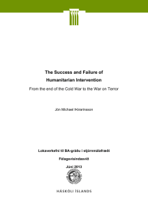 The Success and Failure of Humanitarian Intervention