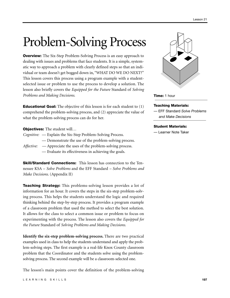 Problem Solving Process