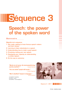 Séquence 3 Speech - Académie en ligne