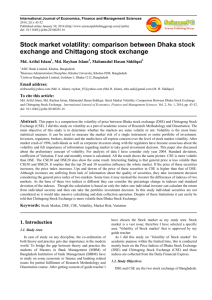Stock market volatility: comparison between Dhaka stock exchange