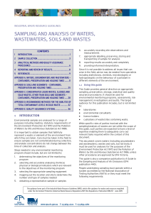 sampling and analysis of waters, wastewaters, soils