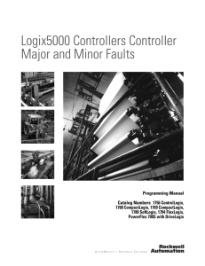 Logix5000 Controllers Controller Major and Minor Faults
