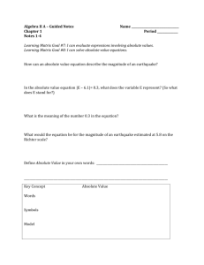 Algebra II A – Guided Notes Name