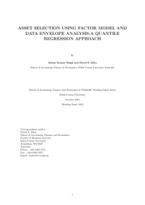 Asset selection using Factor Model and Data Envelope Analysis