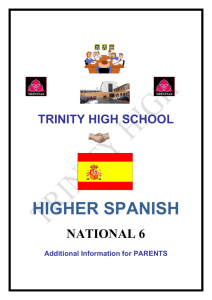 higher spanish - Trinity High School