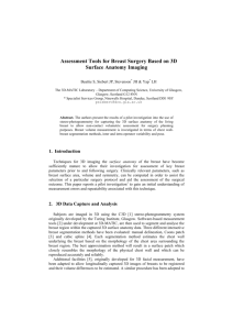 Assessment Tools for Breast Surgery Based on 3D Surface Anatomy