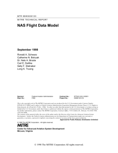 Flight Data Model - The MITRE Corporation