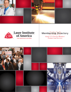 Membership Directory - Laser Institute of America