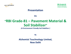 RBI Grade-81 – Pavement Material & Soil Stabilizer