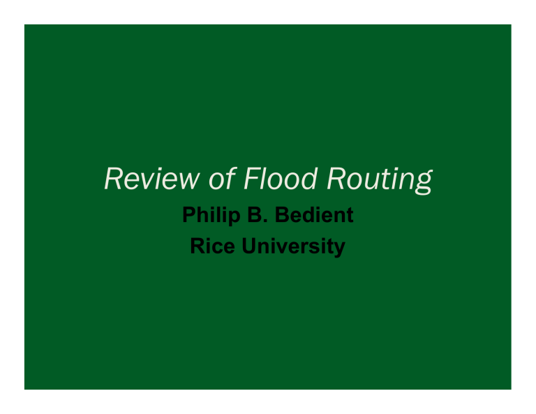 review-of-flood-routing-chapter-4