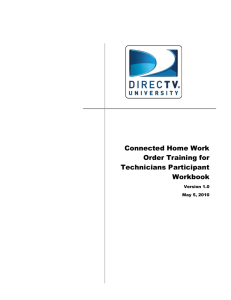 Connected Home Work Order Training for Technicians