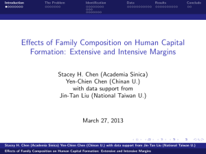Effects of Family Composition on Human Capital Formation