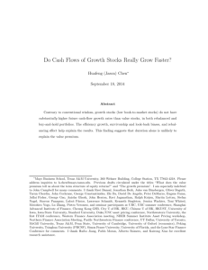 Do Cash Flows of Growth Stocks Really Grow Faster?