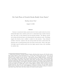 Do Cash Flows of Growth Stocks Really Grow Faster?