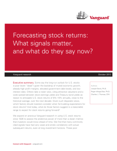 Forecasting Stock Returns: What Signals Matter, and