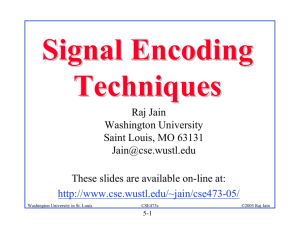 Signal Encoding Techniques - Washington University in St. Louis
