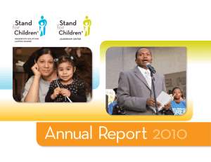 2010 Annual Report - Stand for Children Leadership Center