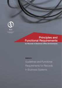 Principles and Functional Requirements for Records in Electronic