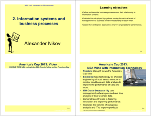 Information systems and business processes
