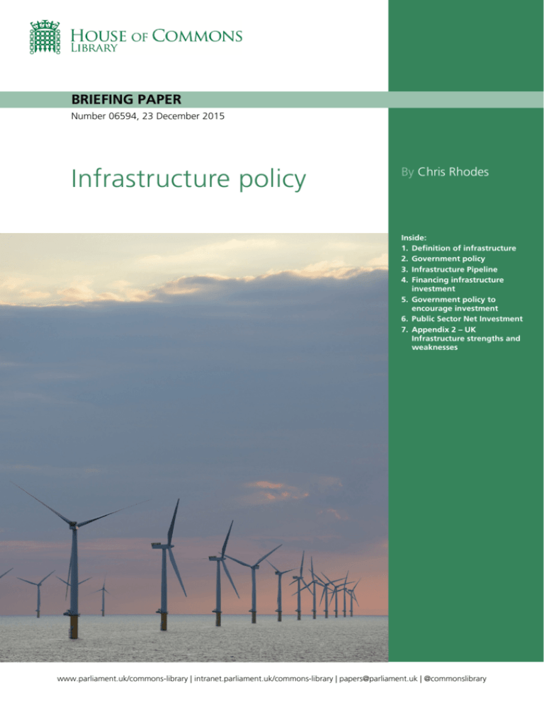 Infrastructure policy