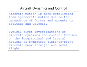 Aircraft Dynamics and Control