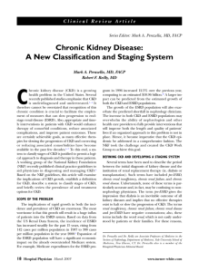 Chronic Kidney Disease: A New Classification and