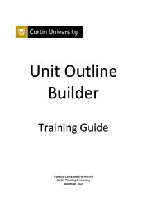 Training Guide - Curtin Learning and Teaching