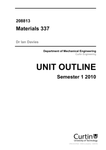 unit outline - Engineering