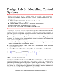 6.01 Design Lab 3: Modeling Control Systems
