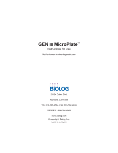 GEN III MicroPlateTM