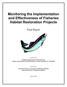 Monitoring the Implementation and Effectiveness of Fisheries