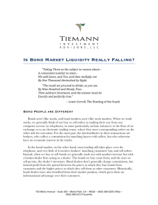 Is Bond Market Liquidy Really Falling?