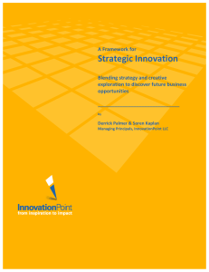 Framework for Strategic Innovation