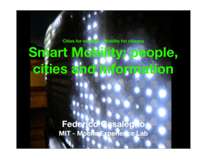 Smart Mobility: people, cities and information